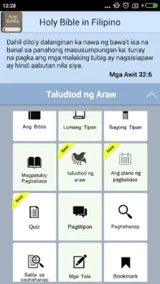 The Filipino Bible Offline android App screenshot 8